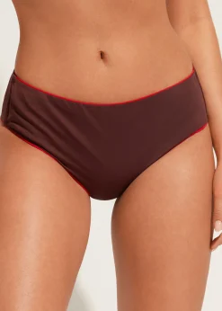 Bikini^Calzedonia High-Waisted Bikini Bottoms Indonesia 645C - Summer Red