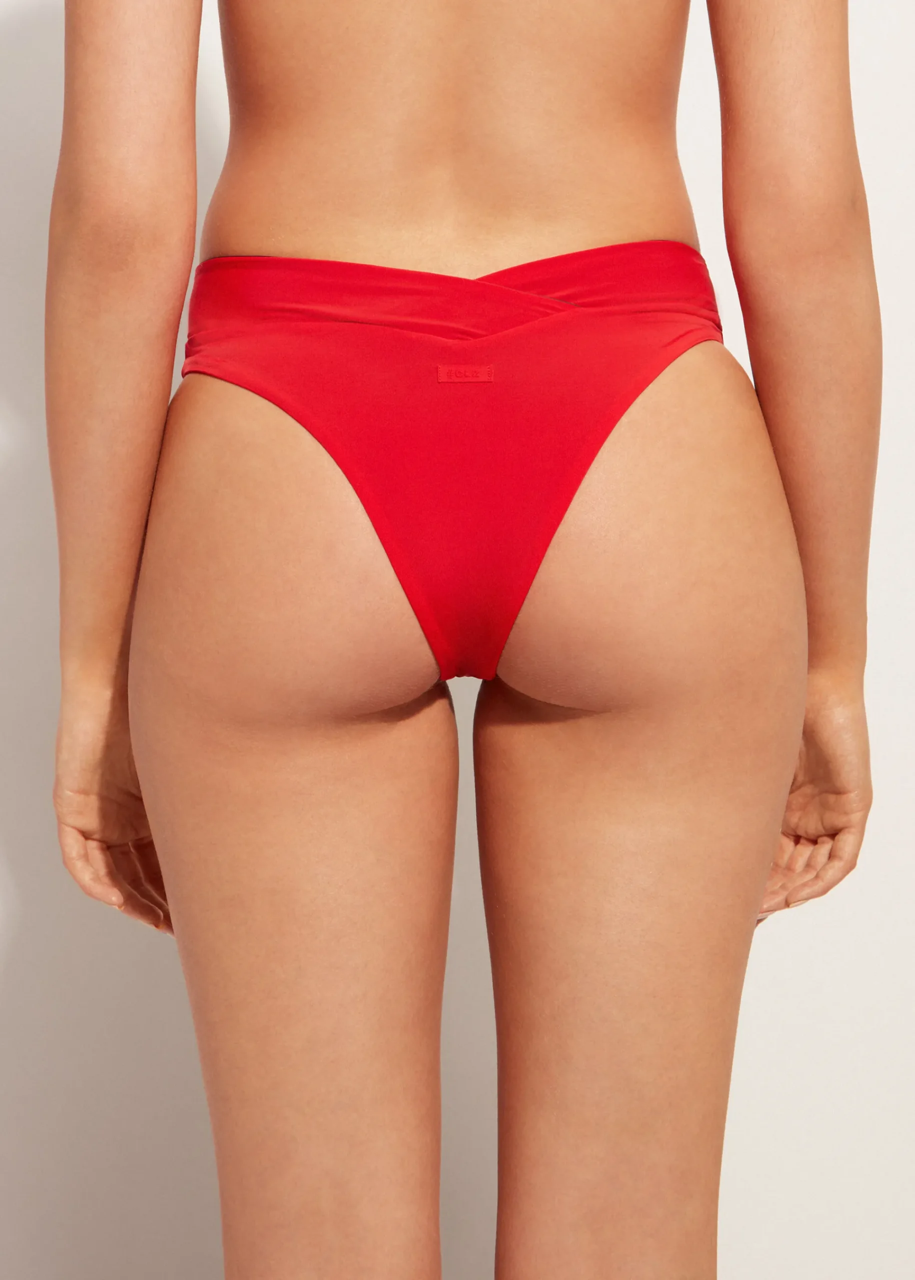 Bikini^Calzedonia High-Waisted V-Cut Bikini Bottoms Indonesia 645C - Summer Red