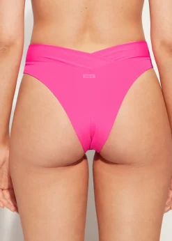 Bikini^Calzedonia High-Waisted V-Cut Bikini Bottoms Indonesia 614C - Bright Pink