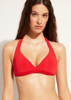 Bikini^Calzedonia Indonesia Soft Padded Triangle Bikini Top 645C - Summer Red