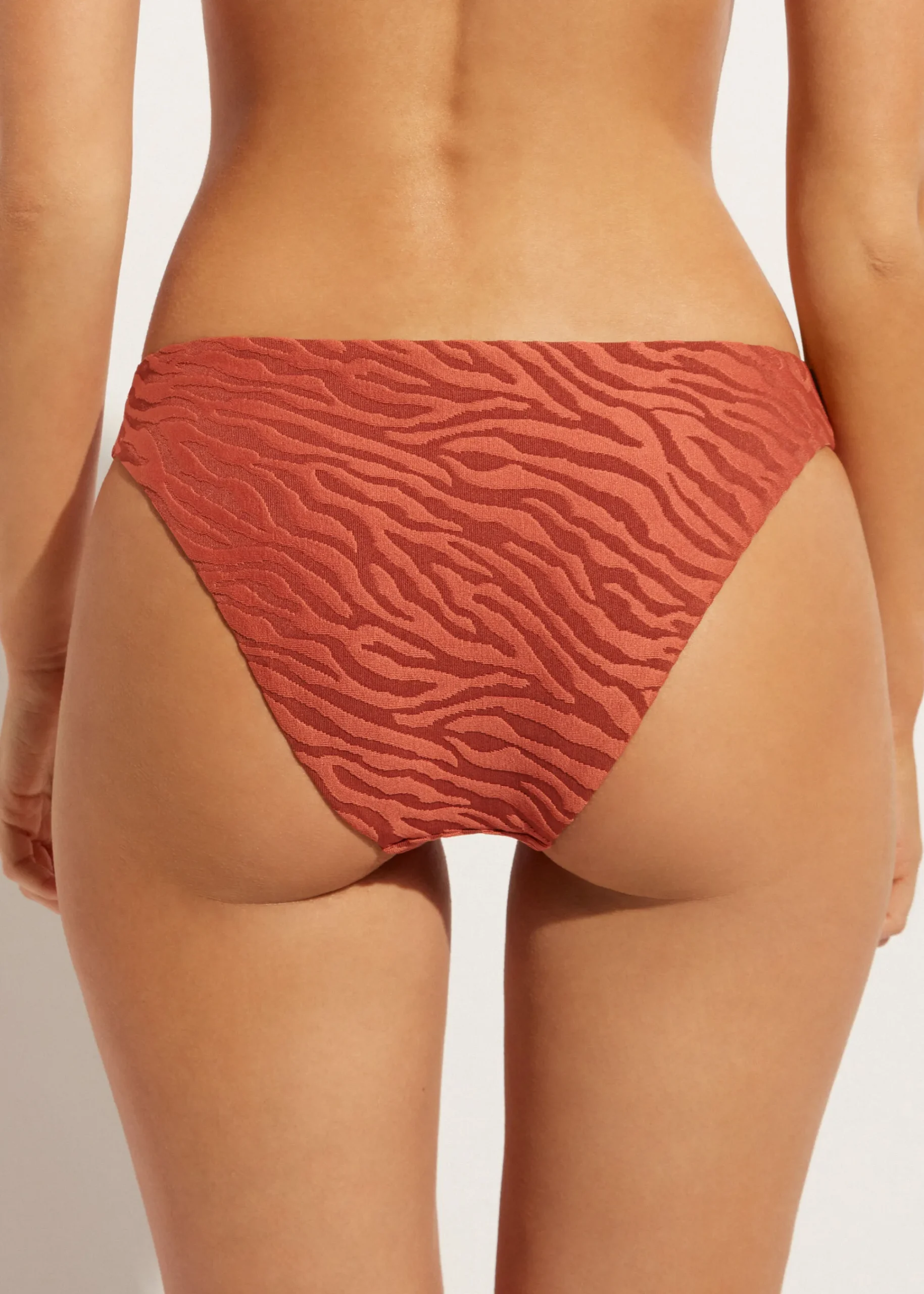 Bikini^Calzedonia Istanbul Zebra Print Bikini Bottoms 688C - Brown Animal Print