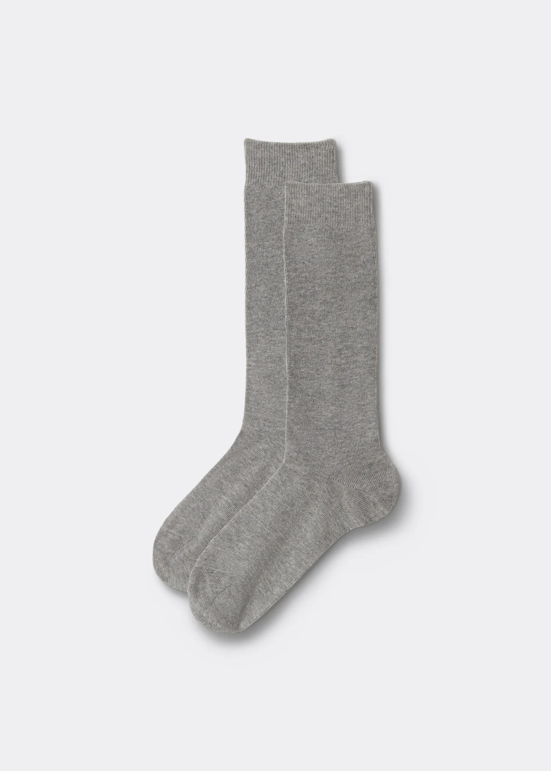 Long Socks^Calzedonia Kids' Breathable Cotton Long Socks 031 - Grey Blend