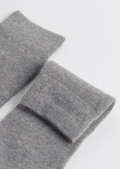Long Socks^Calzedonia Kids' Breathable Cotton Long Socks 031 - Grey Blend