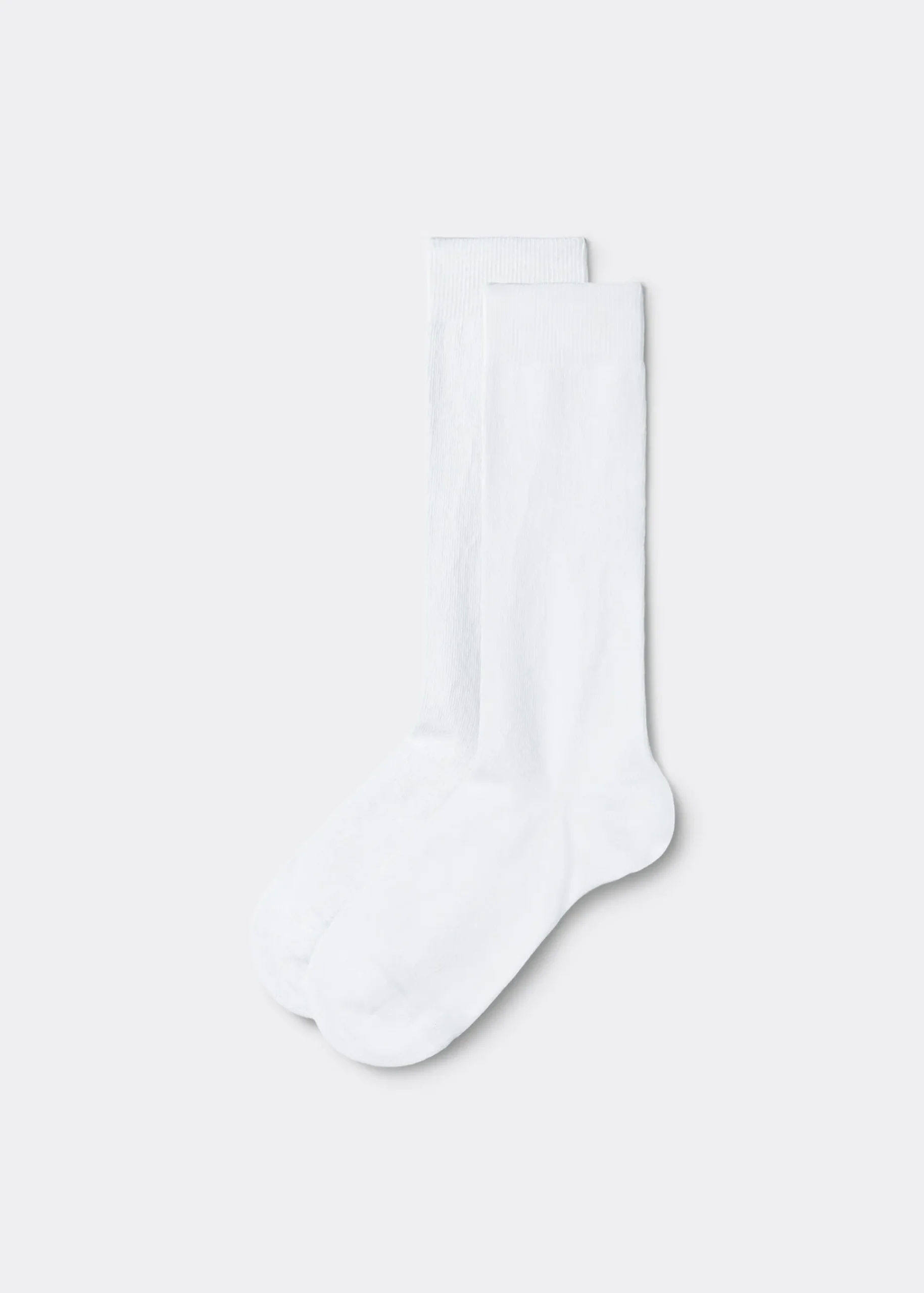 Long Socks^Calzedonia Kids' Breathable Cotton Long Socks 001 - White