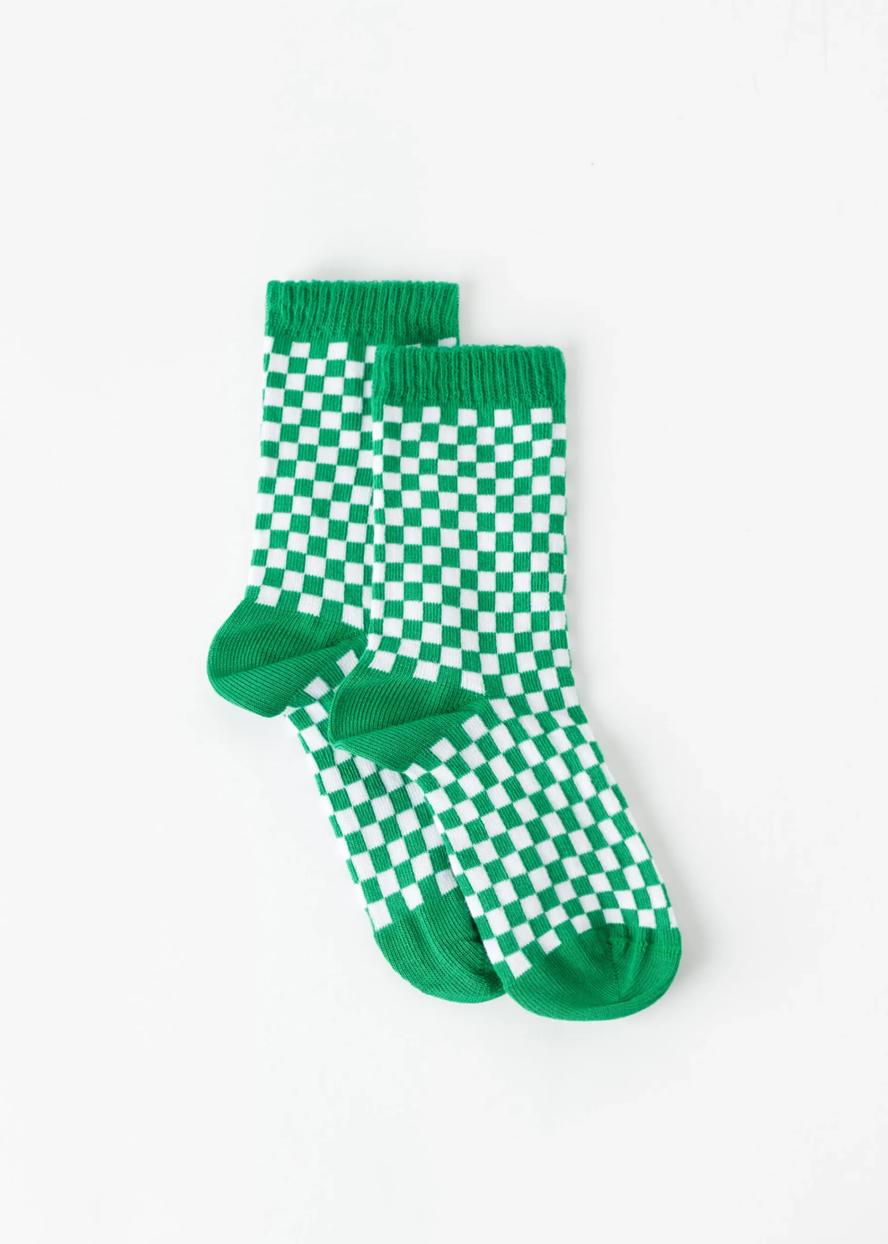 Short Socks^Calzedonia Kids' Check Short Socks 9740 - Green Check