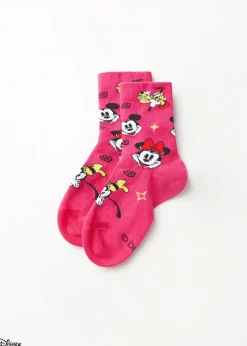 Short Socks^Calzedonia Kids' Disney Short Socks 9637 - Fuchsia Funny Disney