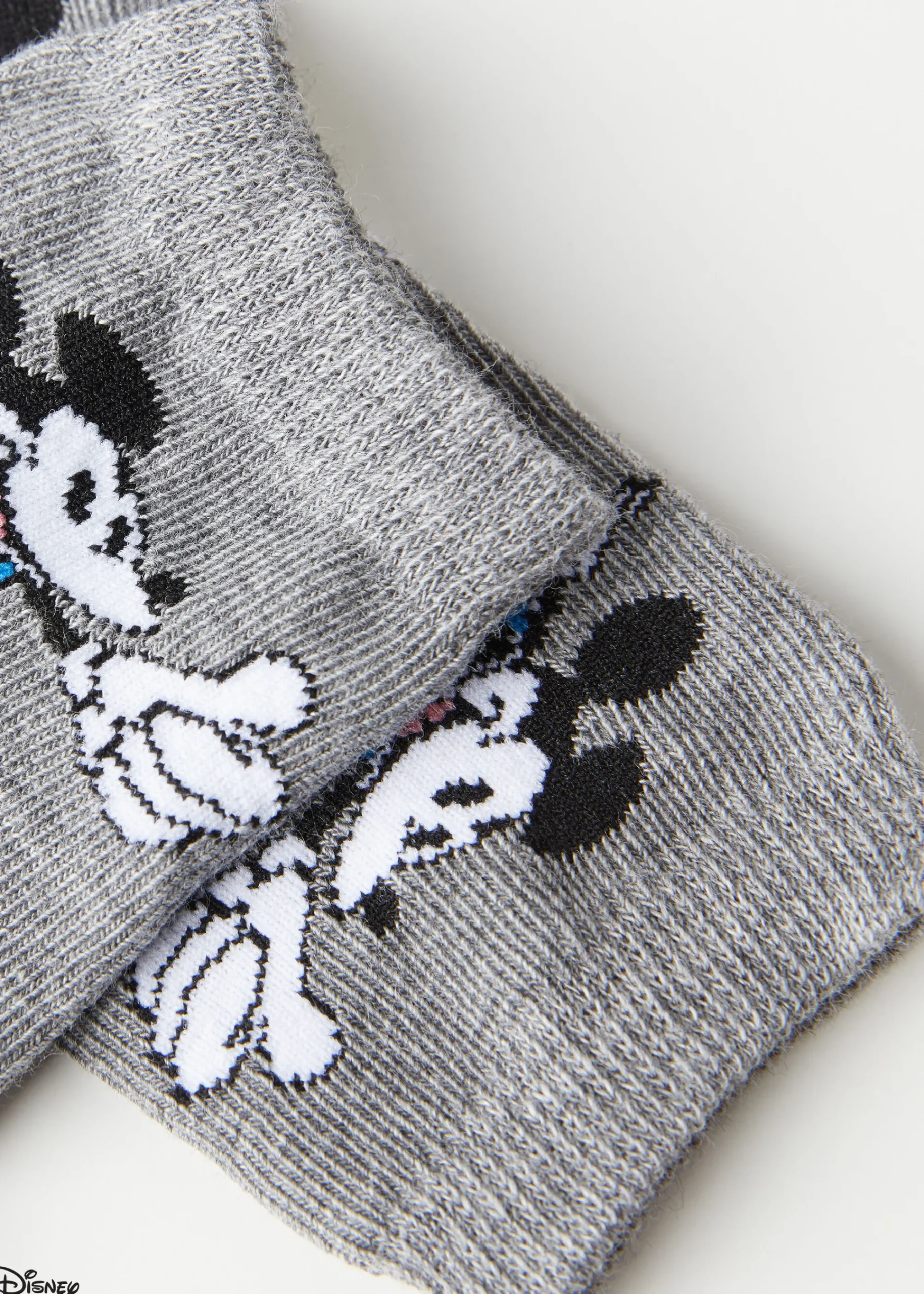 Short Socks^Calzedonia Kids' Disney Short Socks 9757 - Grey Ok Mickey Disney