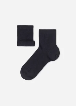 Short Socks^Calzedonia Kids' Short Socks With Cashmere 016 - Blue