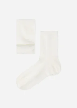 Short Socks^Calzedonia Kids' Short Socks With Cashmere 002 - Cream