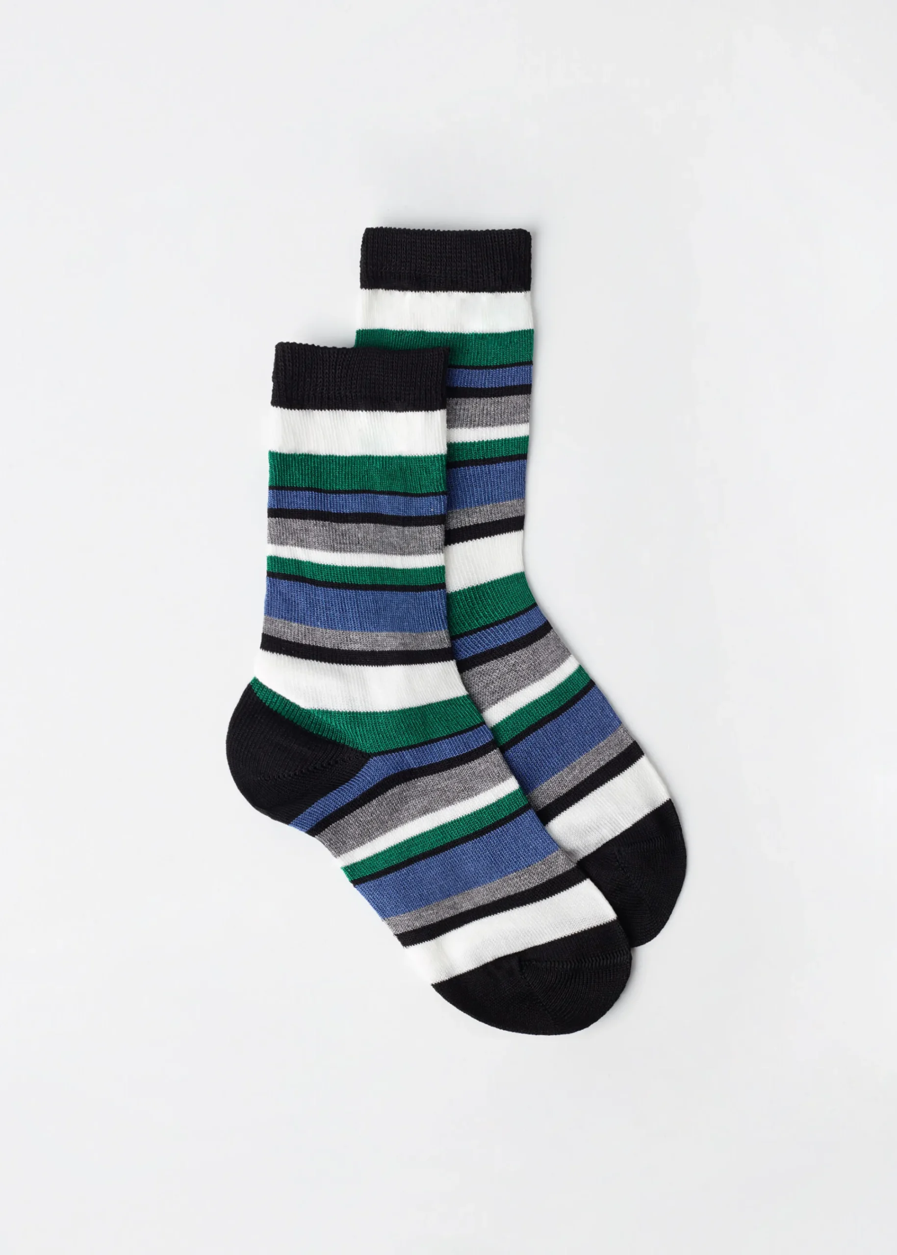 Short Socks^Calzedonia Kids' Striped Short Socks 9730 - Righe Nero