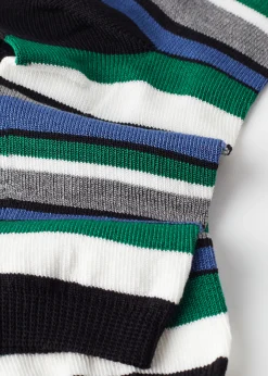 Short Socks^Calzedonia Kids' Striped Short Socks 9730 - Righe Nero