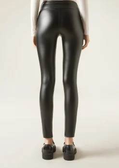 Leggings^Calzedonia Leather Effect Leggings 019 - Black