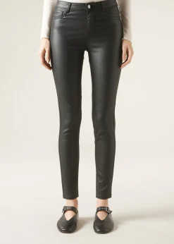 Trousers^Calzedonia Leather Effect Skinny Leggings 019 - Black