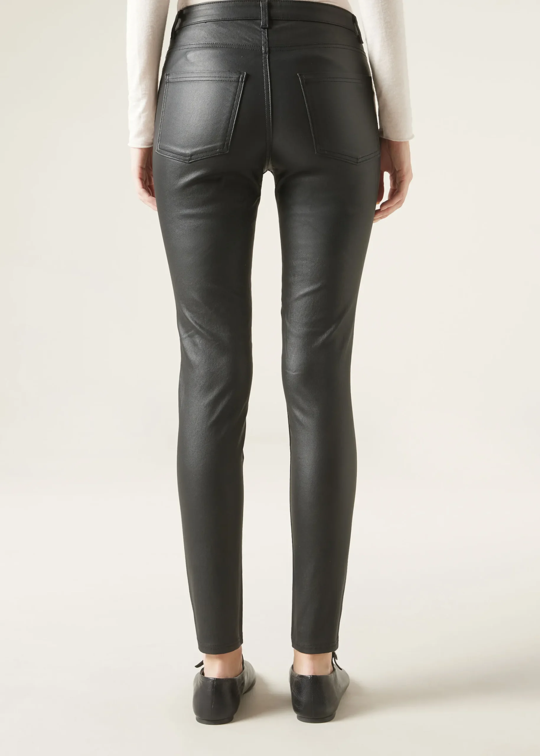 Trousers^Calzedonia Leather Effect Skinny Leggings 019 - Black