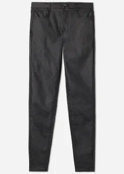 Trousers^Calzedonia Leather Effect Skinny Leggings 019 - Black
