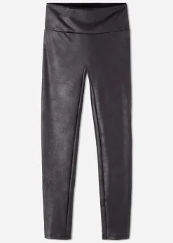 Leggings^Calzedonia Leather Effect Total Shaper Leggings 019 - Black