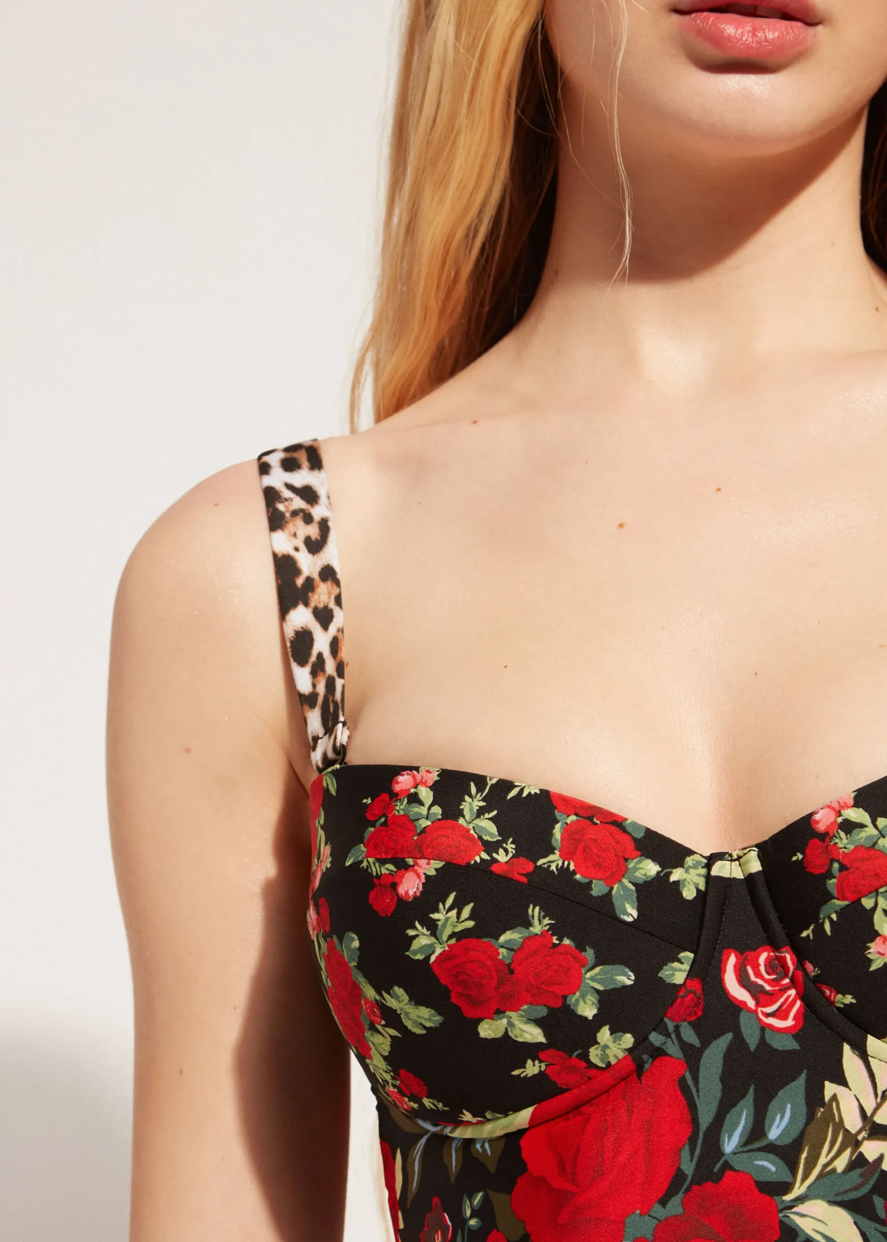 One-Piece Swimswuits^Calzedonia Lightly Padded Double Face Swimsuit Nizza 685C - Pink Animal Print