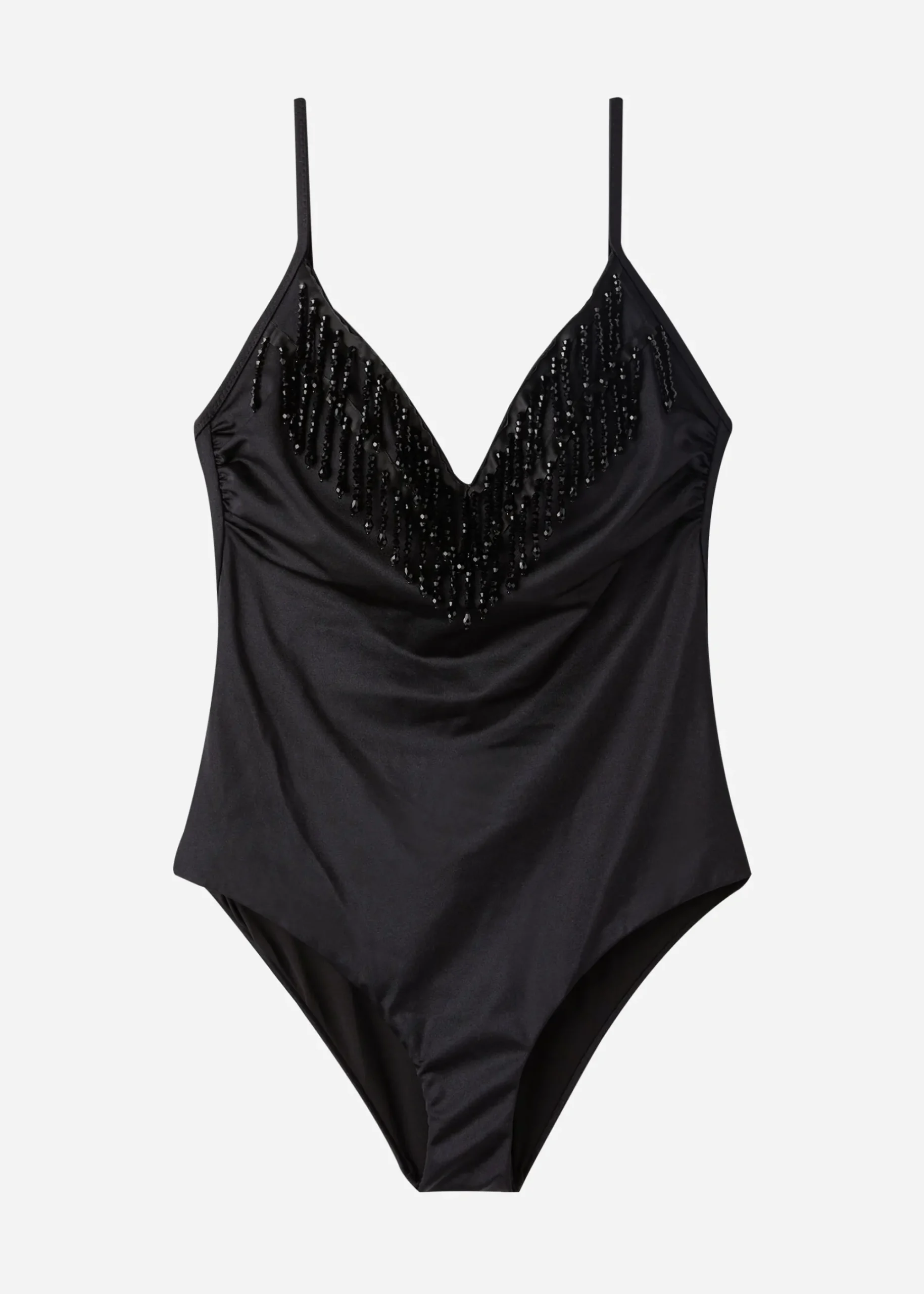 One-Piece Swimswuits^Calzedonia Lightly Padded Swimsuit Taipei 702C - Black Crystals