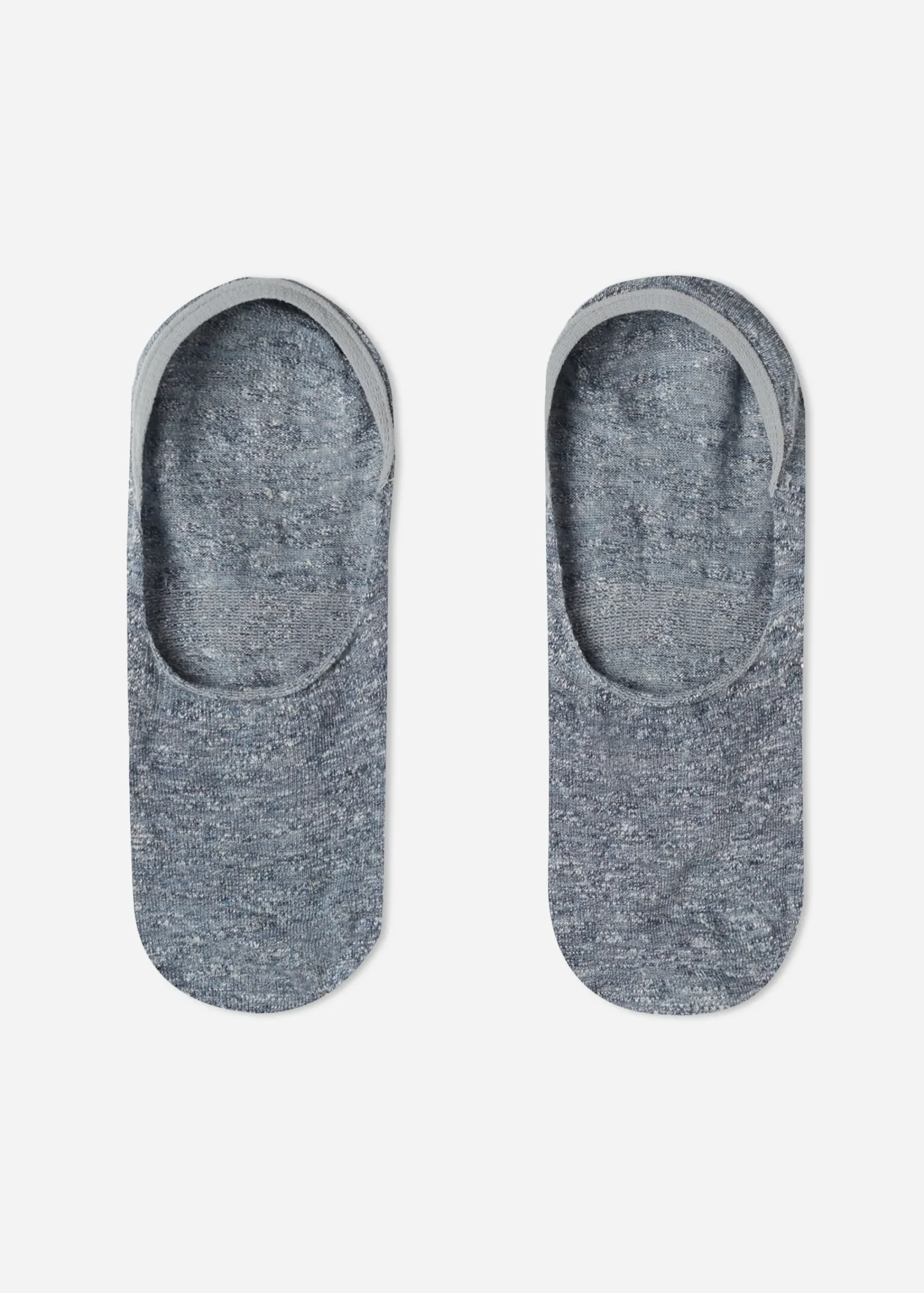 Invisible^Calzedonia Linen And Viscose Invisible Socks 9201 - Denim