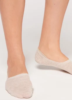 Invisible^Calzedonia Linen And Viscose Invisible Socks 9199 - Natural