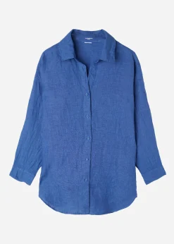 Beachwear^Calzedonia Linen Shirt 504C - Midnight Blue