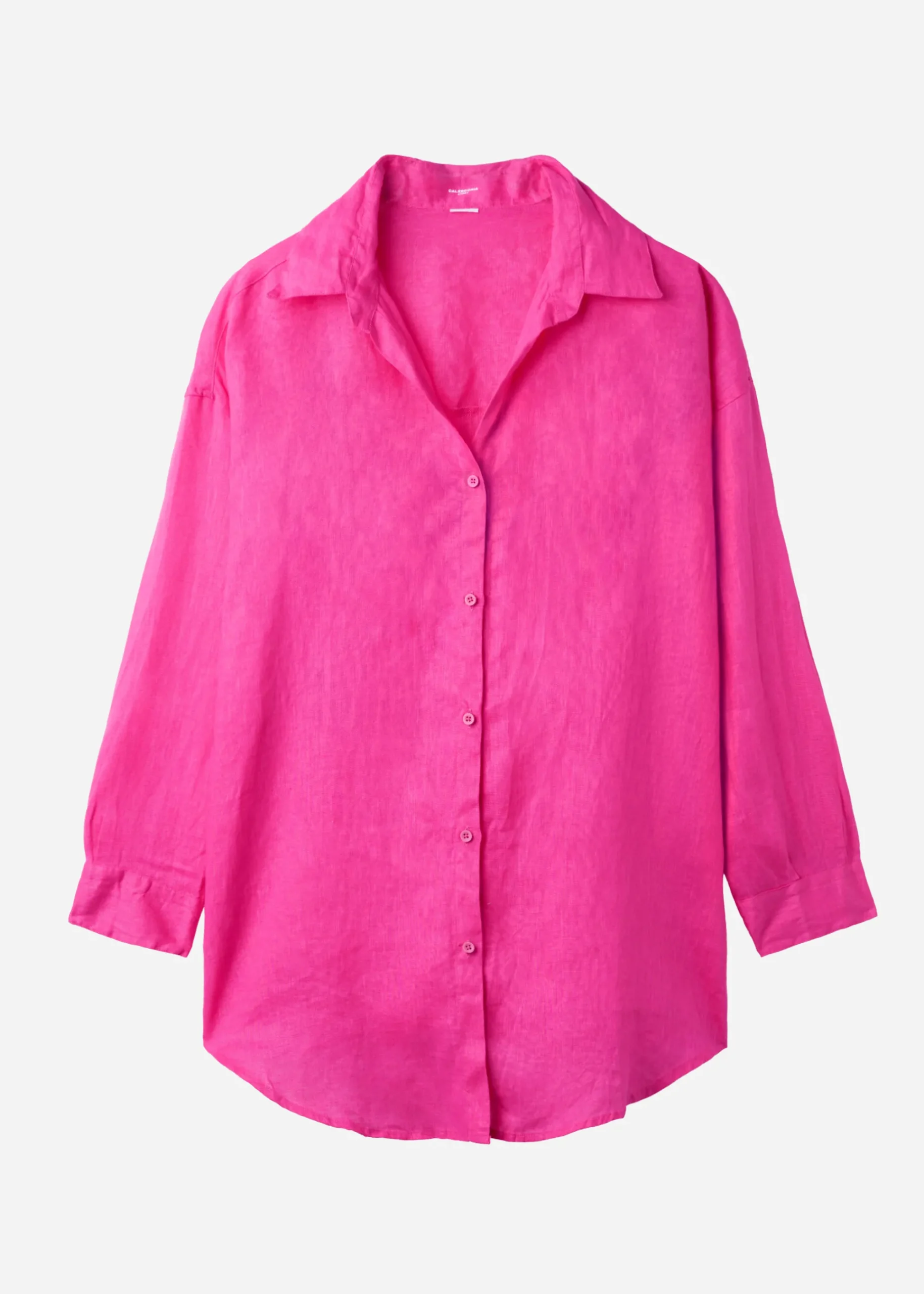 Beachwear^Calzedonia Linen Shirt 614C - Bright Pink