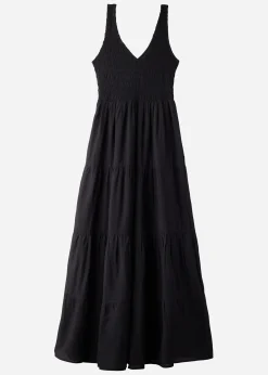 Beachwear^Calzedonia Long Dress With Flounced Skirt 06 - Black