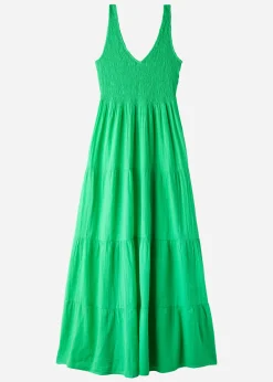 Beachwear^Calzedonia Long Dress With Flounced Skirt 615C - Shiny Green