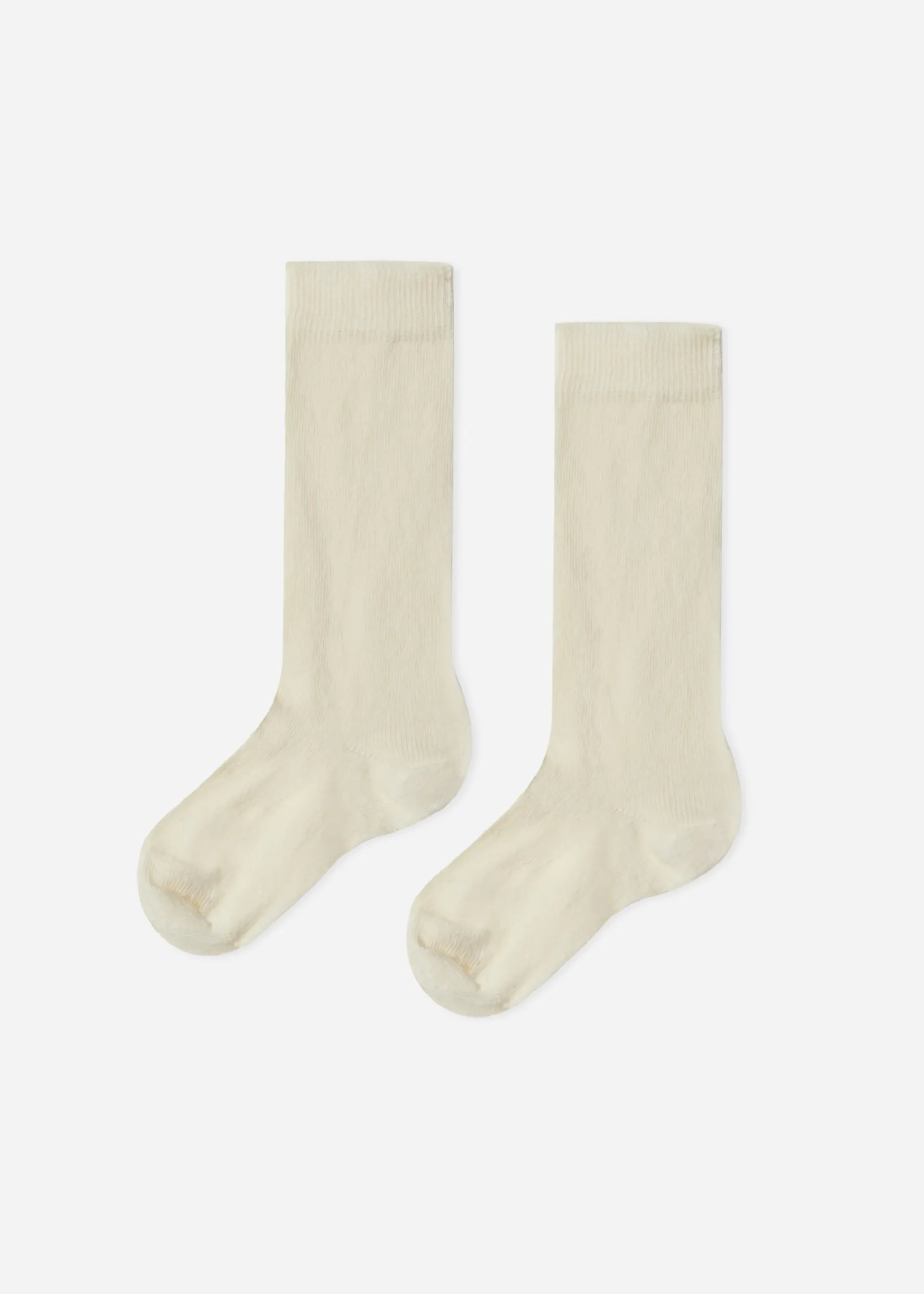 Socks^Calzedonia Long Soft Cotton Socks 614 - Milk White