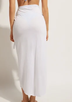 Beachwear^Calzedonia Long Wraparound Sarong 01 - White