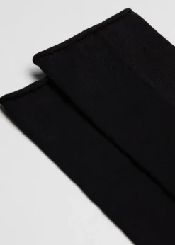 Short Socks^Calzedonia Men's Bandless Cotton Short Socks 019 - Black