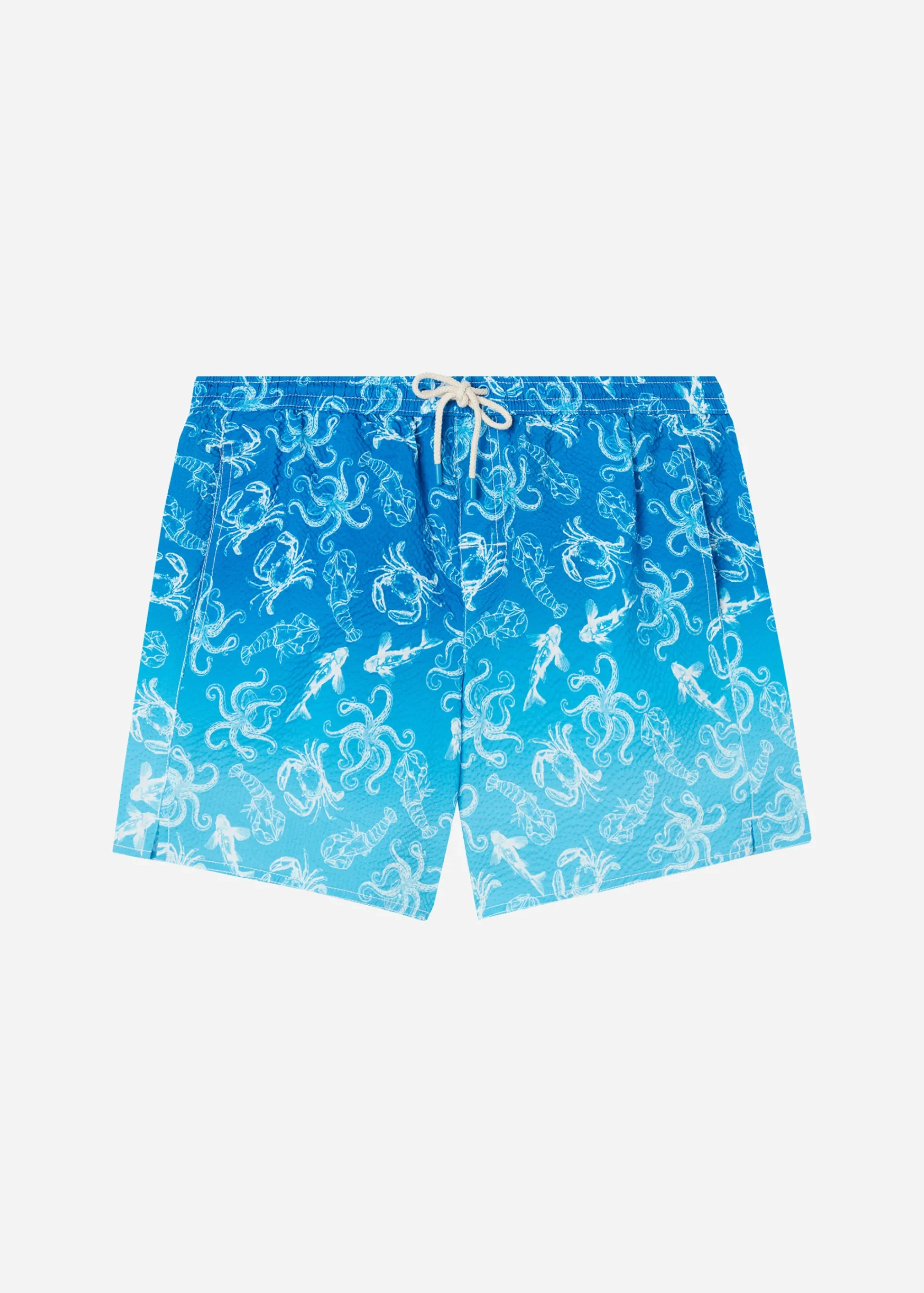 Boxer Shorts^Calzedonia Men's Boxer Swim Shorts Formentera 654C - Fish Pattern