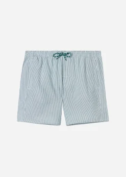 Boxer Shorts^Calzedonia Men's Boxer Swim Shorts Formentera 350C - River Green/White