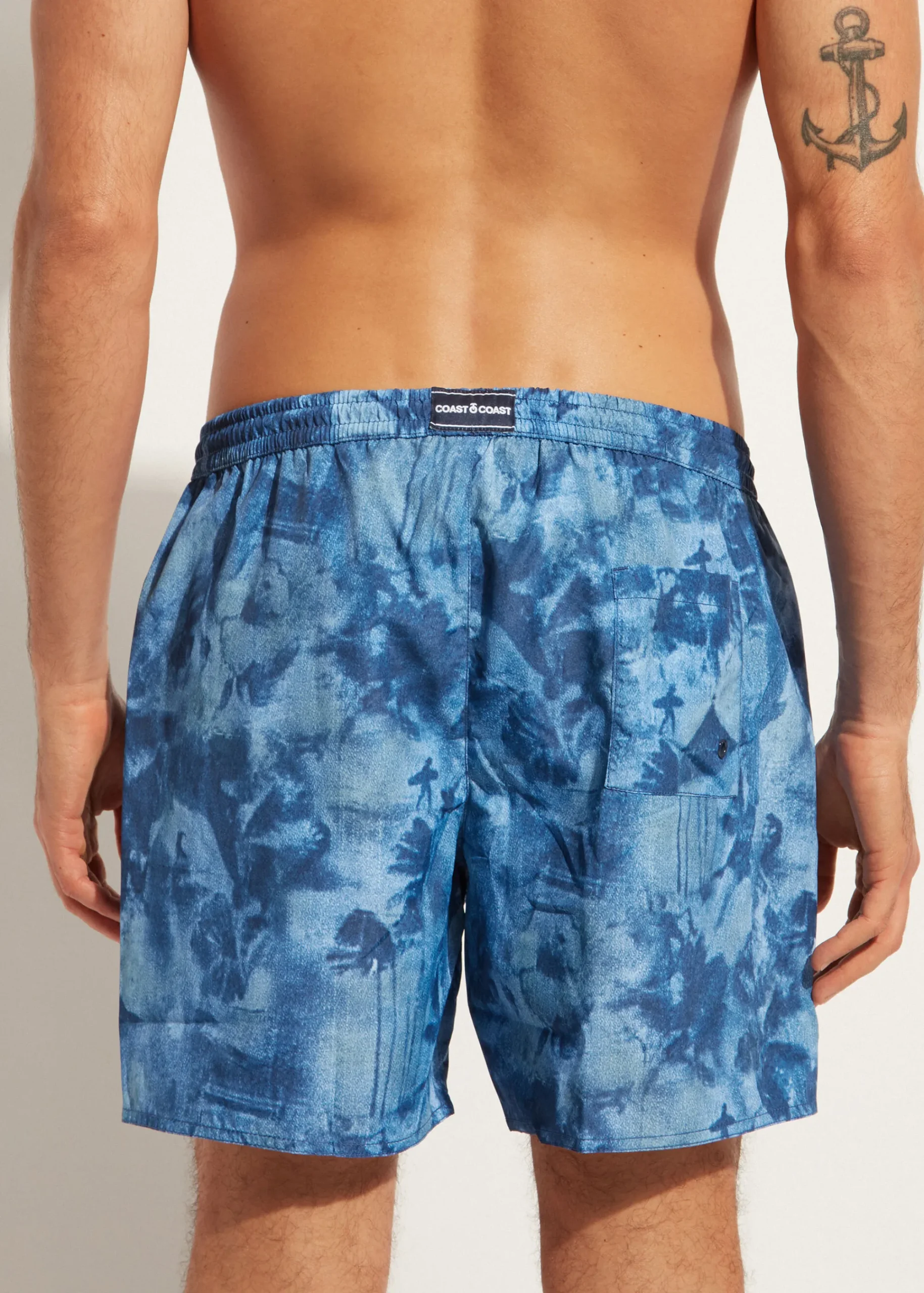 Boxer Shorts^Calzedonia Men's Boxer Swim Shorts Formentera 659C - Hawaii Denim Blue