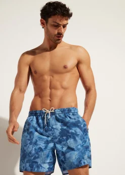 Boxer Shorts^Calzedonia Men's Boxer Swim Shorts Formentera 659C - Hawaii Denim Blue