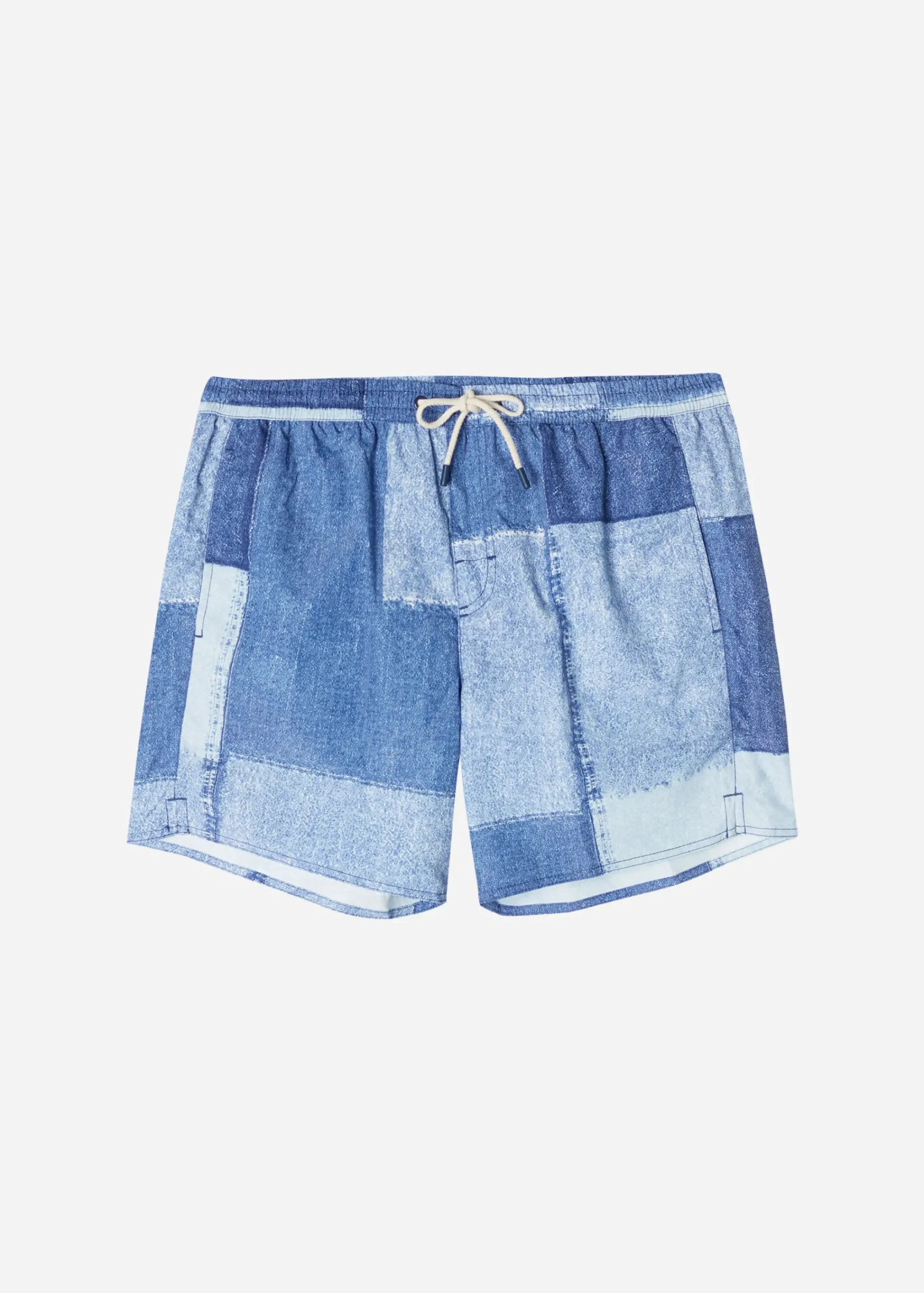 Boxer Shorts^Calzedonia Men's Boxer Swim Shorts Formentera 658C - Denim Blue Patchwork