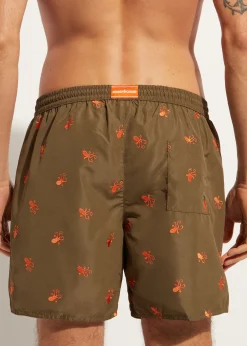 Boxer Shorts^Calzedonia Men's Boxer Swim Shorts Formentera 663C - Octopus Pattern