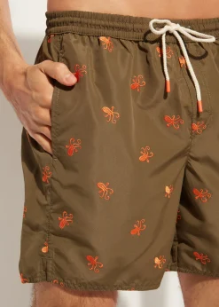 Boxer Shorts^Calzedonia Men's Boxer Swim Shorts Formentera 663C - Octopus Pattern