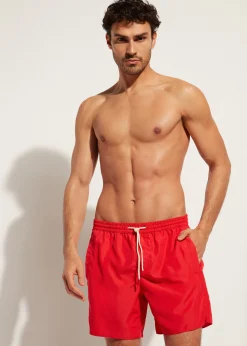 Boxer Shorts^Calzedonia Men's Boxer Swim Shorts Formentera Eco 645C - Summer Red