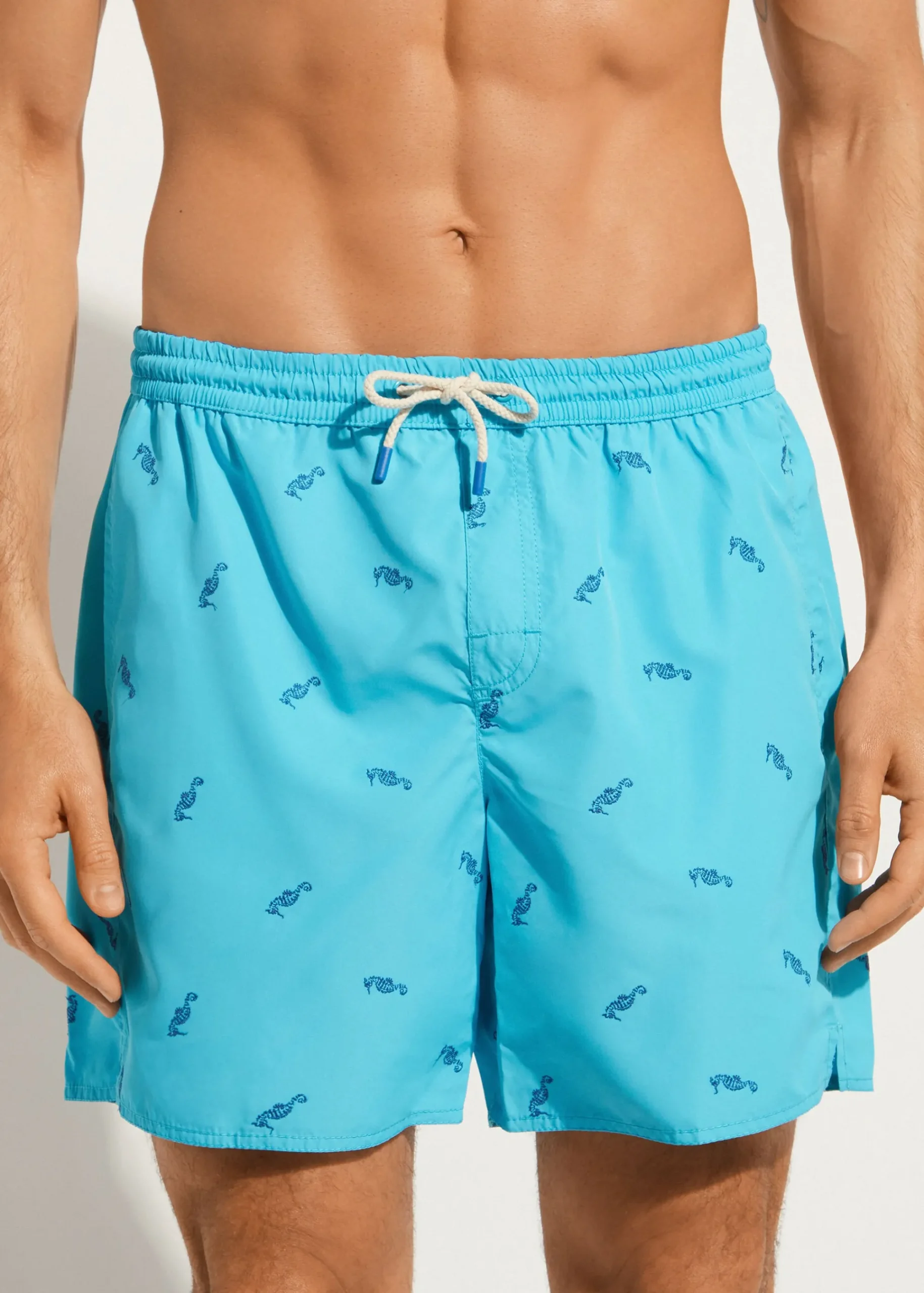 Boxer Shorts^Calzedonia Men's Boxer Swim Shorts Formentera 661C - Seahorse Pattern