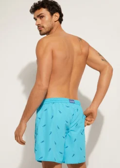 Boxer Shorts^Calzedonia Men's Boxer Swim Shorts Formentera 661C - Seahorse Pattern