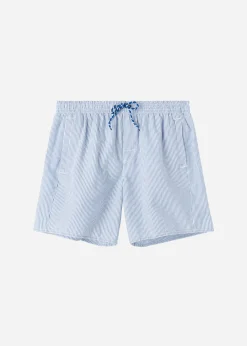 Boxer Shorts^Calzedonia Men's Boxer Swim Shorts Formentera 351C - Hyper Blue/White