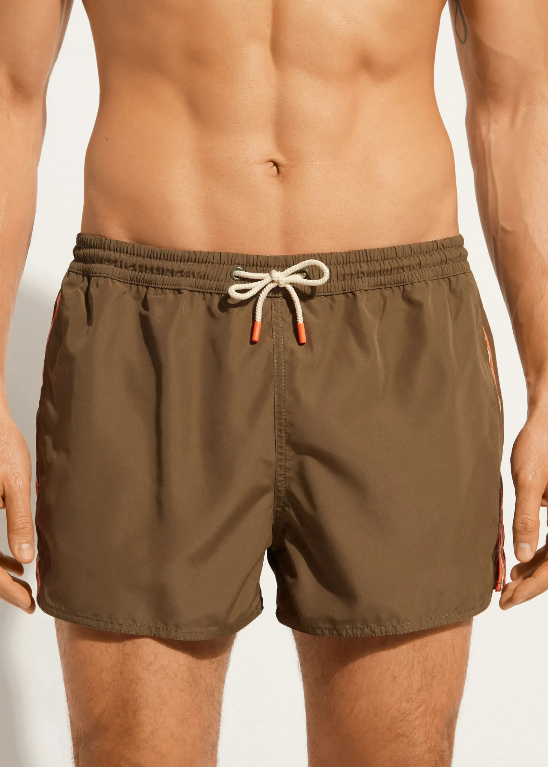 Boxer Shorts^Calzedonia Men's Boxer Swim Shorts Ibiza Eco 668C - Savannah Green Panel