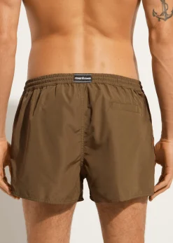 Boxer Shorts^Calzedonia Men's Boxer Swim Shorts Ibiza Eco 668C - Savannah Green Panel