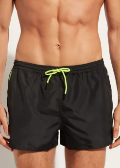 Boxer Shorts^Calzedonia Men's Boxer Swim Shorts Ibiza Eco 665C - Black Panel