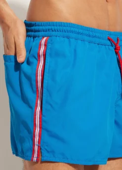 Boxer Shorts^Calzedonia Men's Boxer Swim Shorts Ibiza Eco 667C - Electric Blue Panel