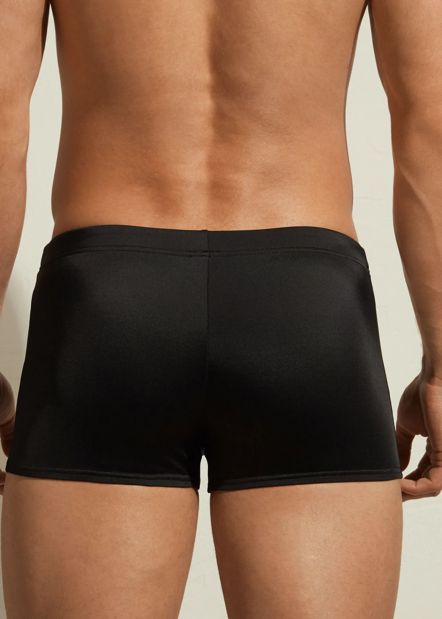 Shorts^Calzedonia Men's Boxer-Style Swim Shorts Panama 06 - Black