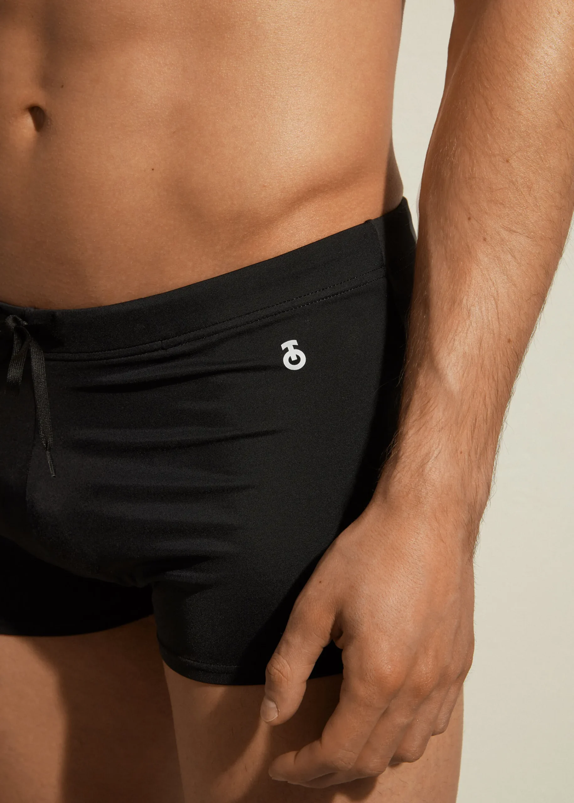 Shorts^Calzedonia Men's Boxer-Style Swim Shorts Panama 06 - Black
