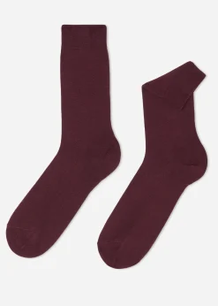 Short Socks^Calzedonia Men's Crew Socks With Cashmere 958 - Rhubarb Red
