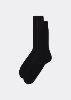 Short Socks^Calzedonia Men's Crew Socks With Cashmere 019 - Black